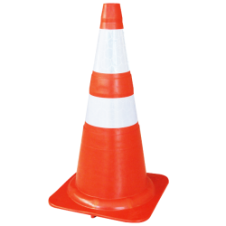 Cone Borracha 75CM Laranja Refletivo Norma NBR 15071 Plastcor